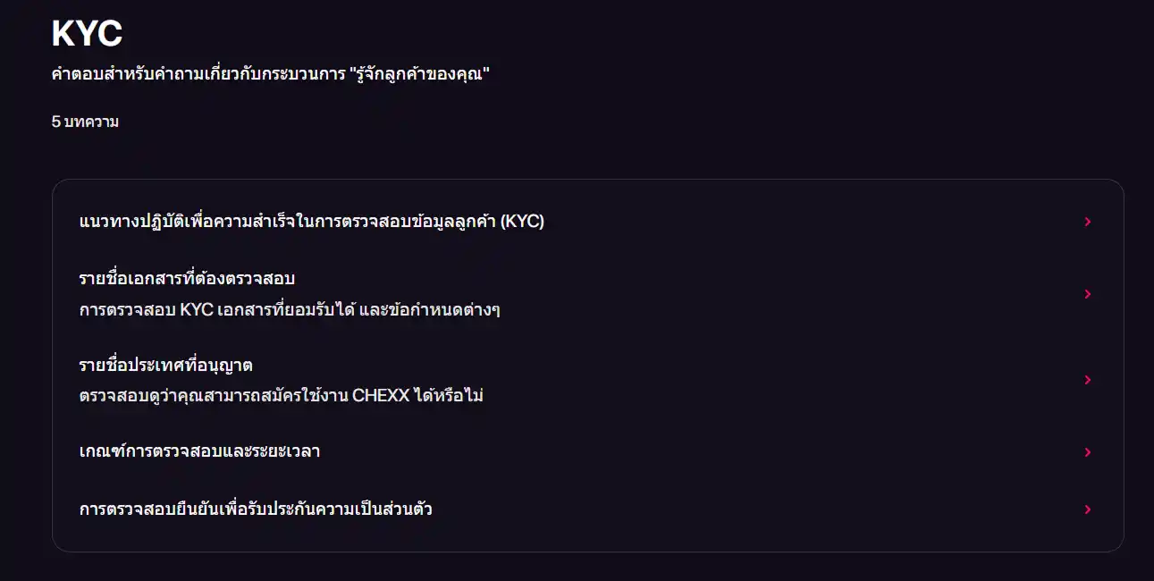 ถอนเงิน CHEXX: KYC เวลา และค่าธรรมเนียมที่ต้องเช็ก